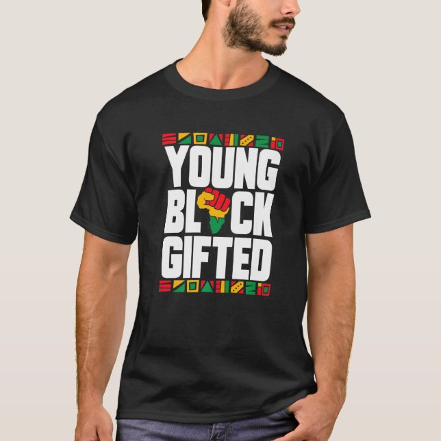 Junge Schwarze Geschichte Monat Jungs Mädchen T-Shirt (Vorderseite)