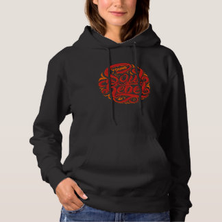 Junge Seelen-Rebell-Text-Bekleidungsidee Hoodie