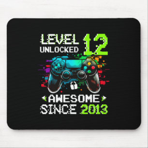 Junge Stufe 12 freigeschaltet Videospiel 12. Gebur Mousepad