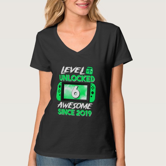 Junge Stufe 6 Entsperrt Phantastisch 2019 Vid T-Shirt (Vorderseite)