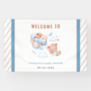Junge Teddybär „Wir können es kaum erwarten“ Baby Banner
