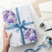 Junge über dem Mond Moderne Babyparty