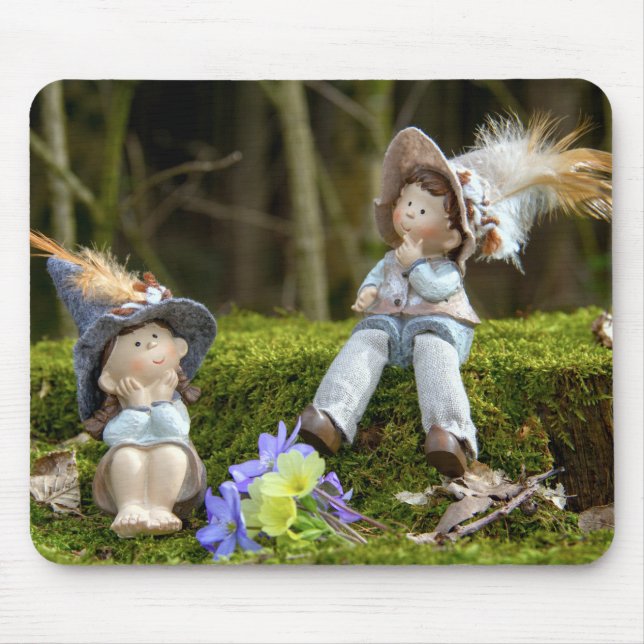 Junge und Mädchen im Moss Mousepad (Vorne)
