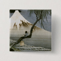 Junge und Mount Fuji Hokusai japanische Fine Art