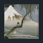 Junge und Mount Fuji Hokusai japanische Fine Art Magnet<br><div class="desc">Junge und Fuji 葛 斎 "富 と 飾 北士笛吹童図Nachahmung von Seide, 1839 Junge sitzt auf einem Zweig und spielt eine Flöte im Vordergrund, Fuji in der Ferne. Freer Gallery, Smithsonian, Washington D.C. Katsushika Hokusai (Oktober oder November 1760-Mai 10, 1849) war ein japanischer Künstler, ukiyo-e Maler und Printmacher der Edo-Periode. Zu...</div>