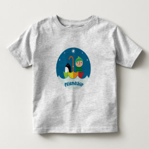 Junge und Pinguin verloren und fanden Freundschaft Kleinkind T-shirt