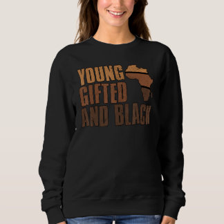 Junge und schwarze Mädchen Melanin Königin Mädche Sweatshirt