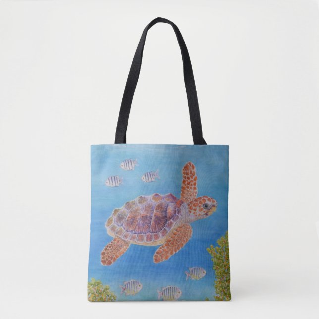 Junge Unechte Karettschildkröte Tasche (Vorderseite)