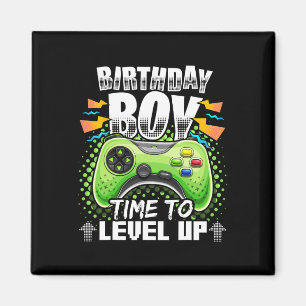 Junge Zeit, um Video-Spiel Geburtstag Geschenkboys Magnet