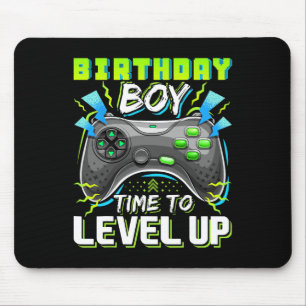 Junge Zeit, um Video-Spiel Geburtstag Geschenkboys Mousepad