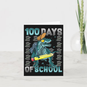 Jungen 100 Tage der Schule Dinosaurier 100 Tage kl Karte