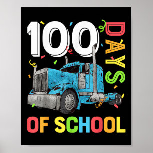 Jungen 100 Tage Schullehrer 100. Scho-Tag Poster