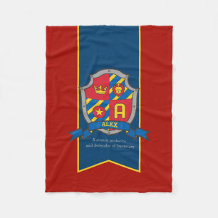 Jungen Alex oder a-Namen- und -bedeutungsdecke Fleecedecke