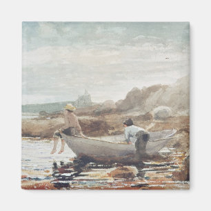 Jungen auf dem Strand Magnet