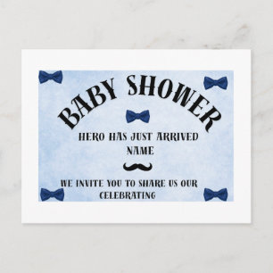 Jungen-Baby-Party-Einladung Postkarte