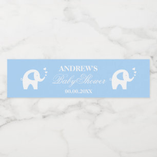 Jungen-Babydusche des niedlichen blauen Elefanten