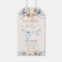 Jungen-Babymode-Geschenkanhänger für Baby Shower