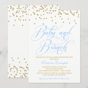 Jungen-Babyparty-Brunch-Einladungen Einladung