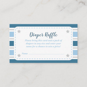 Jungen-Babyparty-Windelraffle-Karte Begleitkarte