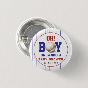 Jungen Baseball-Baby-Party Süße Sportparty Button