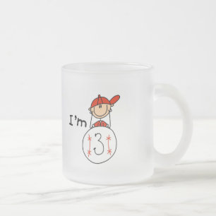 Jungen-Baseball Ich bin 3 T-Shirts und Geschenke Mattglastasse