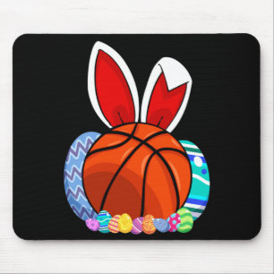 Jungen Basketball Osterei Hase Mousepad