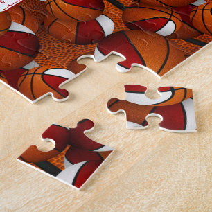 Jungen Basketball Rot Mannschaft Farben