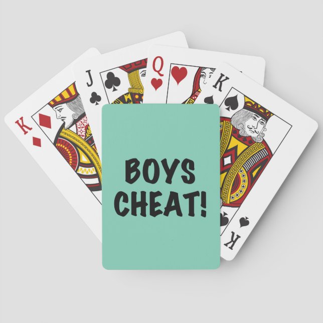 Jungen-Betrüger Spielkarten (Rückseite)