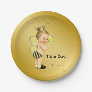 Jungen-Bienen-Baby-Party Pappteller