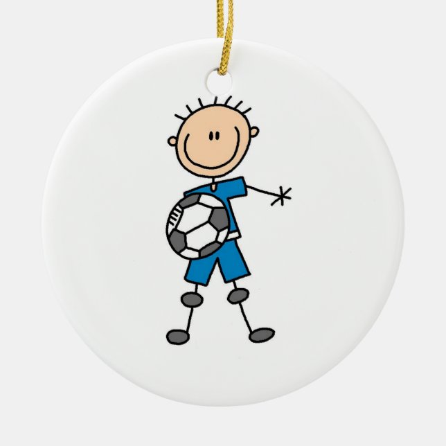 Jungen-blaue einheitliche keramikornament (Vorne)
