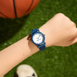 Jungen Cool Moderne Blaue Stylische Benutzerdefini Armbanduhr