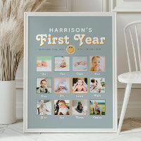 Jungen Cooler Typ im ersten Jahr Geburtstagsfoto C