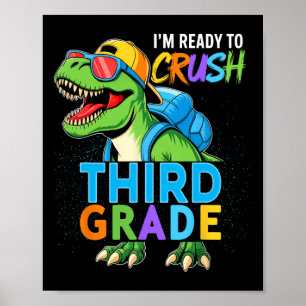 Jungen der dritten Klasse abschneiden Kinder zurüc Poster