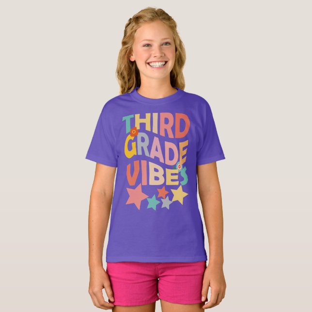 Jungen der dritten Klasse für Mädchen Jungen der d T-Shirt (Vorne ganz)