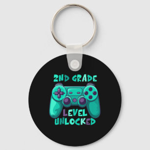 Jungen der zweiten Klasse Gamer Level CK bis Schul Schlüsselanhänger