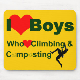 Jungen des Herzens I die kletterndes und Mousepad