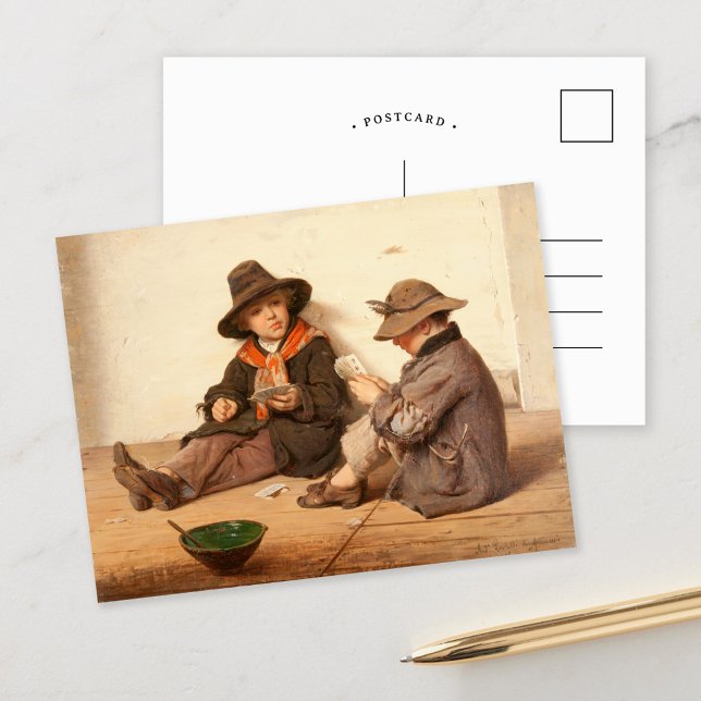 Jungen, die Karten spielen | Antonio Ermolao Paole (Von Creator hochgeladen)