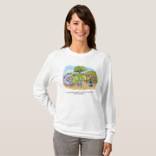 Jungen, die von Frauen lange Ärmel Shirt gestoppt