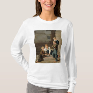 Jungen, die Würfel vor Christiansborg spielen T-Shirt