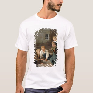 Jungen, die Würfel vor Christiansborg spielen T-Shirt