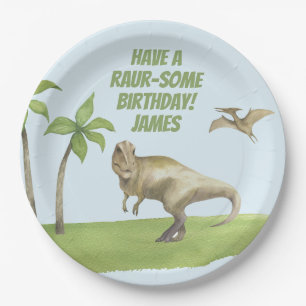 Jungen Dinosaurier Geburtstag Pappteller