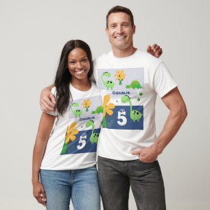 Jungen-Dinosaurier-Jurassic-Geburtstagsfeier T-Shirt