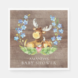 Jungen-Elch-Babyparty-Papierservietten Serviette