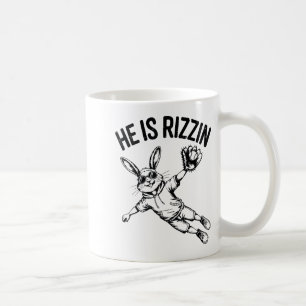 Jungen Er ist auferstanden Bunny Gesicht Sungles B Kaffeetasse