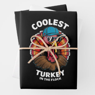 Jungen Erntedank Kinder die Coolste Türkei in der  Geschenkpapier Set