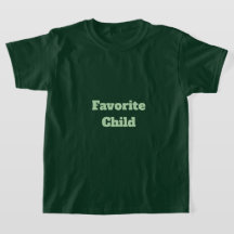 Jungen favoritischer kindergrüner T - Shirt