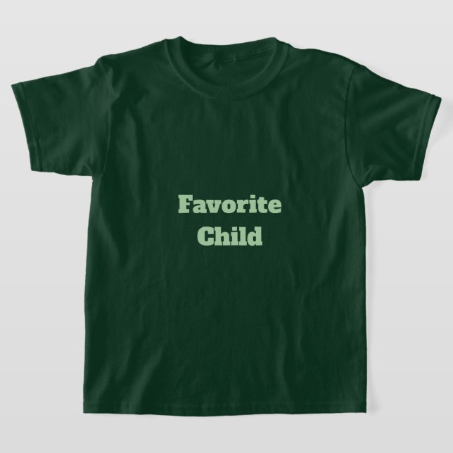 Jungen favoritischer kindergrüner T - Shirt (Ablage )