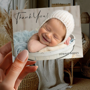Jungen-Foto-Geburtsanzeige-Postkarte Postkarte