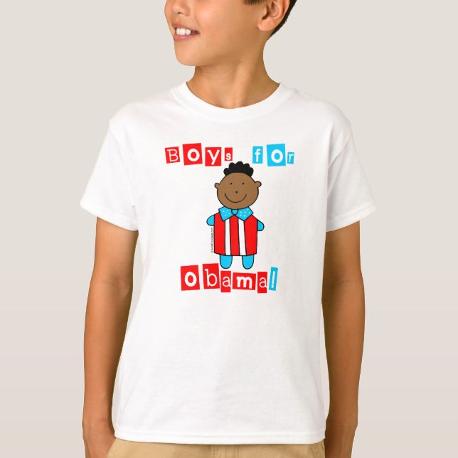 Jungen für Obama-T-Shirt T-Shirt (Vorderseite)