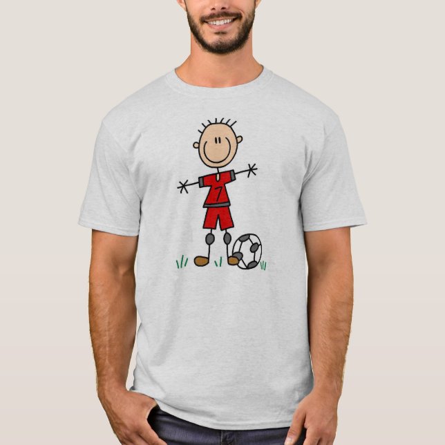 Jungen-Fußball-Spieler-T - Shirt (Vorderseite)